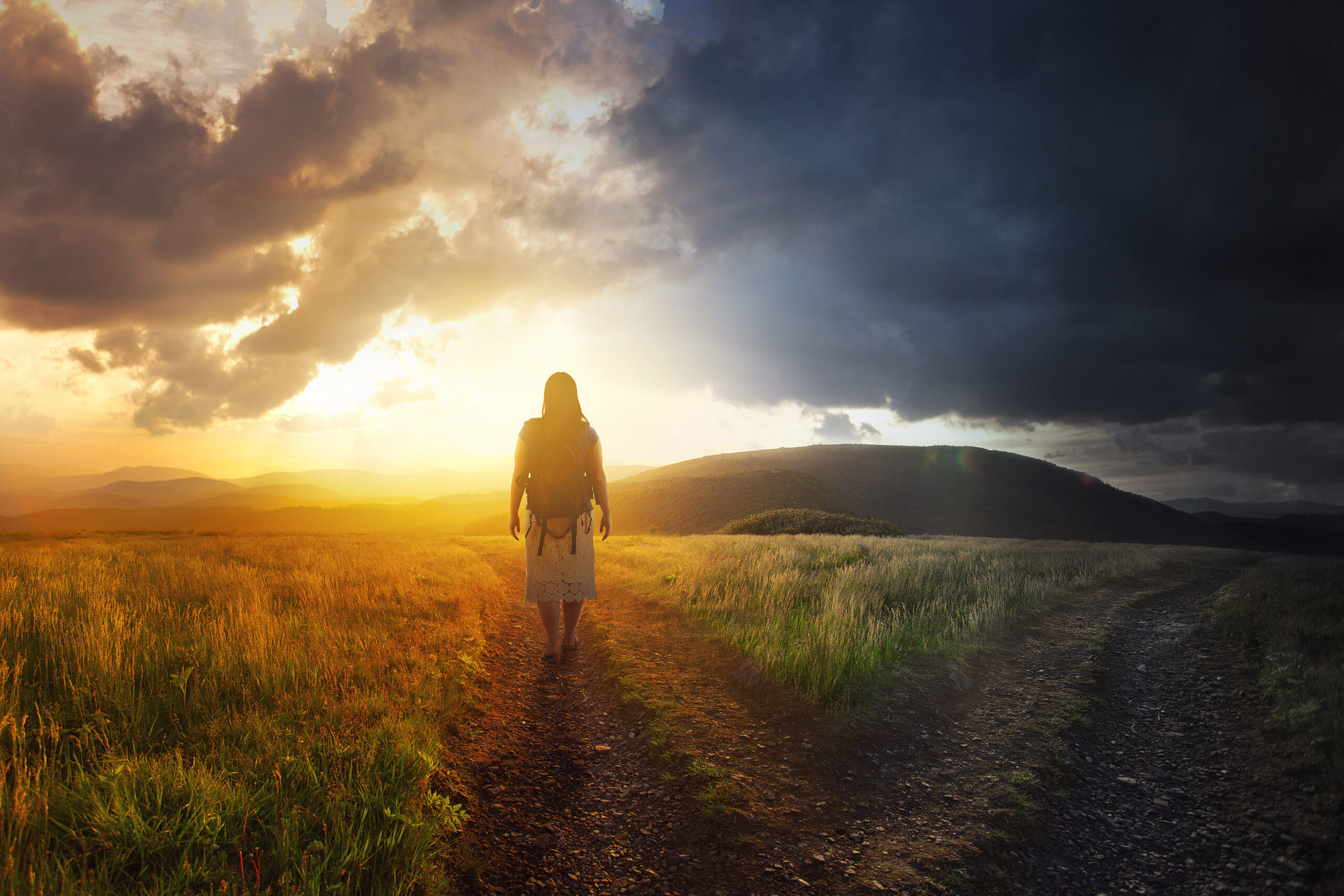 sunset walk