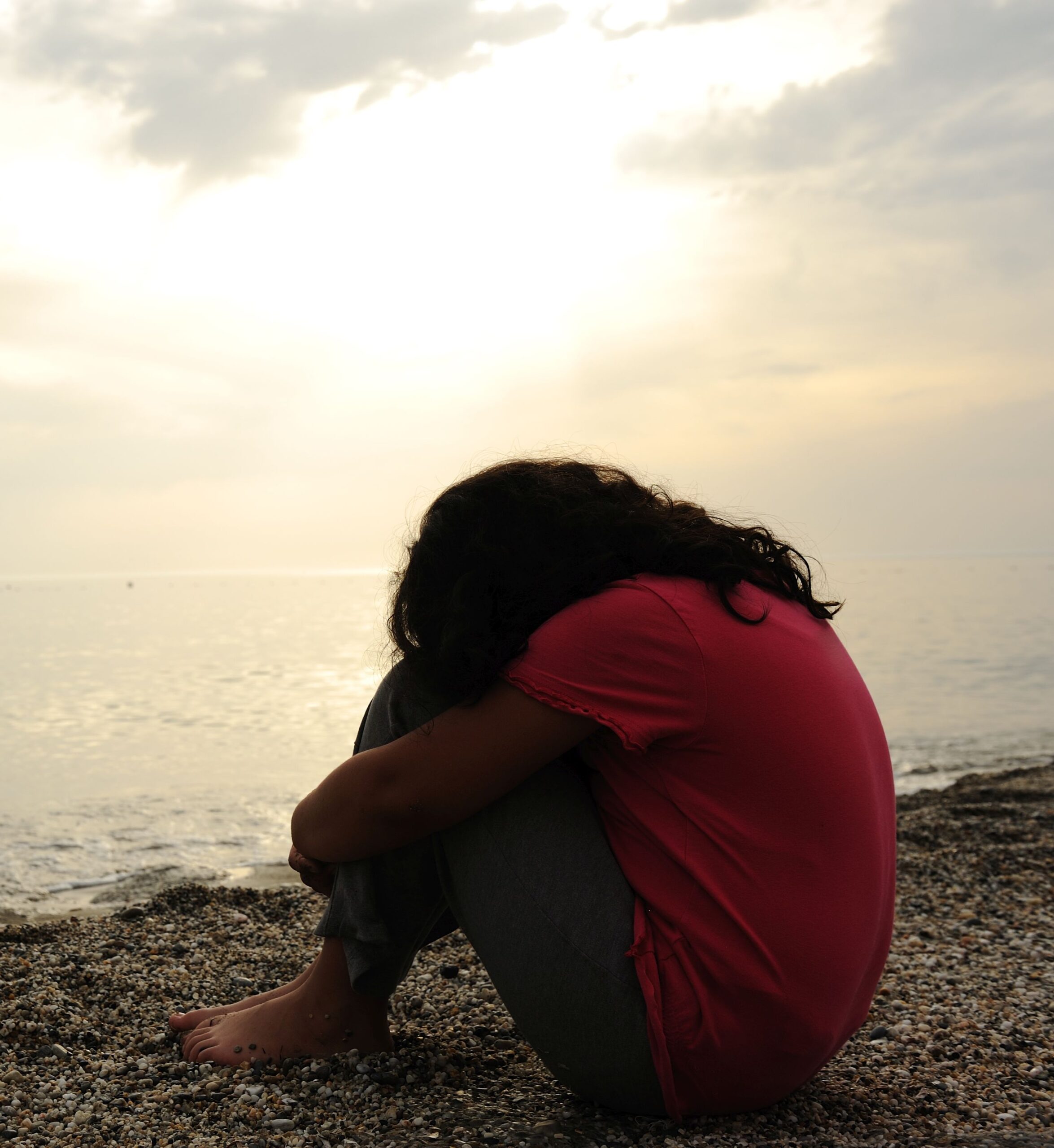 anxious person